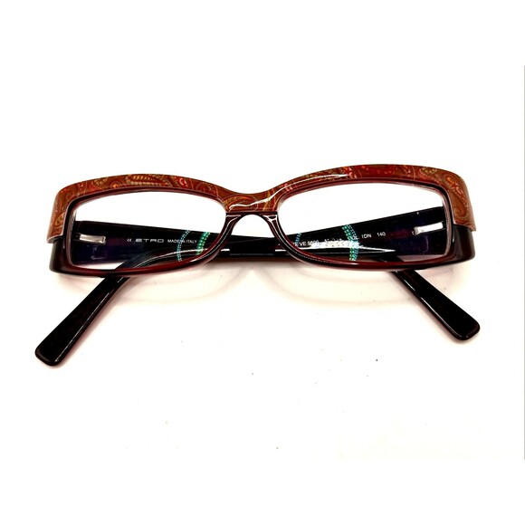 etro Eyeglasses MOD VE 9800 Designer Frames Only Red 52-14-140 - Picture 2 of 6